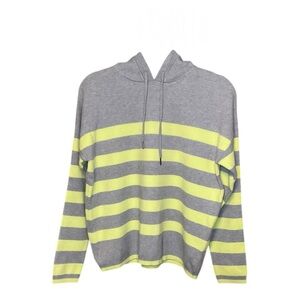 Cynthia Rowley Stripe Hoodie Sweater M